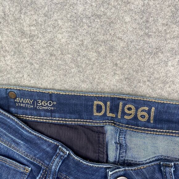 DL 1961 Jessica Skinny Jeans Size 26 4 Way Stretch 360 Comfort Dark Wash - Picture 8 of 13